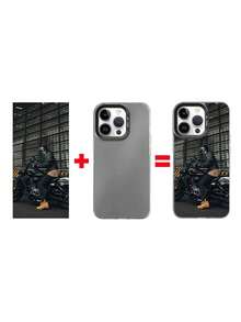 Funda personalizada con foto de locomotora DIY a prueba de golpes compatible con 16, 15, 14, 13, 12, 11 Pro, Xs Max, X, XR, Mini 16e, 7, 8 Plus, SE 2020, 2022, funda compatible con 17 Pro, 17 Pro Max, 17 - Gris Oscuro - Ver 9