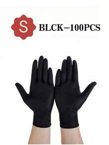 2/20/50/100pcs, Disposable Nitrile Gloves,Durable Household Cleaning Gloves, Waterproof Gloves Suitable For Kitchens Cleaning, Tattoo, Hair Dyeing, Pet, Beauty Salons, Cleaning Supplies, Household Gadgets(No Box) - Black - View 14
