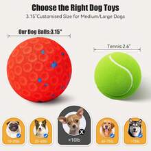 Pelota Inteligente para Perros medianos/Grandes Que muerden. Movimiento autónomo, vibración, Material E-TPU Resistente e IP54 anticonsumo de aburrimiento. (Rojo) - Rosa - Ver 3