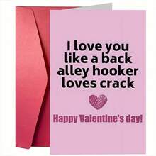 1张创意情人节贺卡，送给男友、丈夫和妻子 - 年度“我爱你”贺卡，情人节礼物，送给朋友、家人和爱人 - 情人节快乐，情人节贺卡，情人节祝福卡（12x17厘米）/（4.72x6.7英寸） - 彩色 - 查看 13