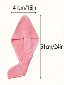1pc Microfiber Hair Turban, Quick Dry Hair Wrap, Water Absorbent Hair Towel - Nhiều màu - Xem 2