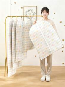 5件/1件 衣物防尘罩，衣服袋，西装罩，收纳袋，衣柜防尘罩，外套罩，适用于存放，婚纱防尘罩，防水收纳袋 - 彩色 - 查看 7