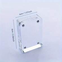 1/5 Packs Acrylic Photo Frames, 4*6 Inches, 1.57*2.36 Inches, Transparent Double-Sided, With Magnetic Acrylic Self-Standing Photo Frame, Suitable For Home And Office Decoration, Displaying Couple Photos, Wedding Table Cards, Valentine's Day Gifts - Clear - View 10