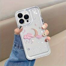 Una funda de teléfono transparente de alta calidad con un tema espacial, que presenta diseños de nubes, estrellas y la luna, una funda de protección creativa personalizada y elegante, resistente a golpes y caídas, a prueba de manchas y duradera, para  17.17 Pro...17 Pro Max...17 Agua. 16.16 Pro...16 Pro Máx.16 más.. 15.15 Pro Max...15 Pro...15 más.. 14.14 Pro...14 más..14 Pro Max... 13.13 Pro...13 Pro Max...12.12 Pro...12 Pro Max...11.11 Pro...11 Pro Máx.XR.X.XS.XS máx.La compatibilidad Se.MiNi es un regalo de cumpleaños para tu novia, novio, amigos e incluso para ti mismo. - Transparente 2230 - Ver 5