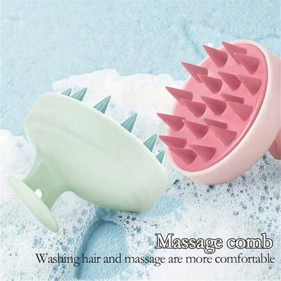Silicone Hairbrush, Soft Scalp Cleansing Brush, Shower Massage Brush, Hair Washing Tool, Hair Washing Brush, Scalp Massage Hairbrushes, Anti-Dandruff Decoration For Home And Bathroom, Autumn Decoration, Back To School