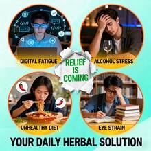 Chrysanthemum Honeysuckle Tea, Supports Liver And Kidney Health (Honeysuckle, Chrysanthemum, Cassia Seed, Burdock Root, Orange Peel, Wolfberry, Gardenia, Licorice, Dandelion, Mulberry Leaf) 10 In 1 Herbal Tea Health Tea, Family Pack - 彩色 - 查看 3