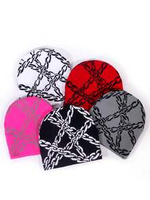 قبعة بيني محبوكة بنمط أسنان فم كبير، مناسبة للجنسين، دافئة وعصرية بطراز الهيب هوب للشارع، مناسبة للخارج والعطلات والثلج والرياضة والدراجات، قبعة بسحاب - قبعة محبوكة ذات فم كبير - مشاهدة 16