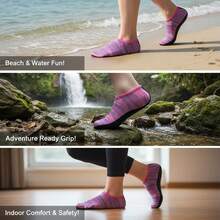 1 Pair Water Socks, Lightweight & Breathable Holiday Gift, Non-Slip Bottom For Water Sports, Diving, Walking And Fitness, Adult Water Shoes, Multiple Sizes And Colors Available - Multicolor - View 6