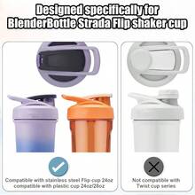 4pcs Lid Gasket Strada Flip Shaker Cup Bottle Parts Accessories Leak - Proof, 2 Sizes Silicone Seal Ring Blenderbottle Strada Flip Shaker 24 Oz 28 Oz - Transparent - View 7