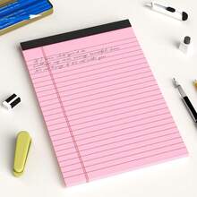 1 paquete de cuadernos de colores, cuaderno de cuadrícula universitaria de 12.7x20.32cm, cuaderno de escritura, notas adhesivas legales, cuaderno de espiral desprendible, adecuado para trabajo, escuela y suministros de oficina, cada cuaderno contiene 30 hojas, cuaderno de estudiante, útiles escolares - Multicolor - Ver 4