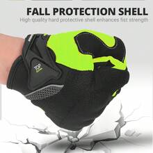 1 Pair Breathable Outdoor Sports Full Finger Motorcycle Gloves, Motocross Riding Gloves, All-Season Cycling Accessories, Biker Gift - Multicolor - View 3