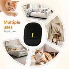 1/2 piezas Guantes quitapelos estáticos para mascotas, cepillo de algodón de doble cara, cepillo quitapelos para gatos, guantes de belleza reutilizables, reducen eficazmente la absorción de pelo, material suave, masaje y eliminación de pelo al mismo tiempo, opción ideal para la limpieza de primavera y el cuidado diario de mascotas, adecuado para alfombras, ropa de cama, ropa, guantes de belleza para mascotas | Regalos para amantes de las mascotas | Cepillo estático para eliminar el pelo de las mascotas