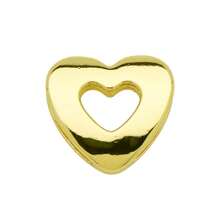 1 pieza Colgante de letra del alfabeto A-Z, Cuentas con agujero grande con inicial, Accesorio de joyería chapado en oro de 18K - Dorado - Ver 28