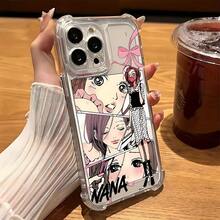 Anime Cool Osaki Nana Phone Case Suitable For IPhone 17 16e 16 15 14 13 12 11 Mini Pro Max Air X XR XSMAX 8 7 Plus, Shockproof Transparent Soft Back Cover, Everyday Case, Anime Design, Stylish Cover, Durable Material, Lightweight Case, For Occasional Users - 無色 - 查看 2