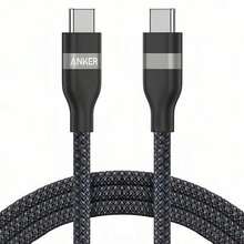 anker A82E2 Type-C Braided Charging Cable, Efficient Charging, High-Density Braided Protection, Wide Compatibility With Multiple Devices, Anti-Bending Braiding, Durable And Break-Resistant, Black - Black - View 9