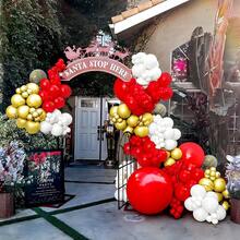 36 Stücke//Rote und goldene Luftballons/Bänder, 10/12 Zoll matte rote, weiße, metallische goldene und goldene Folien-Konfetti Latexballon-Set, geeignet für Geburtstag, Valentinstag, Hochzeit, Brautparty, Jahrestag, Junggesellinnenabschied und andere Anlässe Partydekoration - Verschiedenfarbig - Übersicht 7
