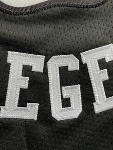 Men's Basketball Jersey 9 Black Embroidered Casual Sports Vest Round Neck Sleeveless Training Suit - Black - View 4