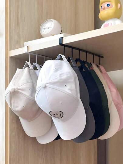 2ชิ้น แถวของตะขอ, เหล็กดัดไร้รอยต่อ พาร์ทิชันแขวนแร็ค, แร็คจัดเก็บหอพักแบบ 6 แถวพร้อมฟังก์ชั่นหลากหลาย