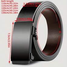 Hàng mới về: Thắt lưng da cao cấp dành cho nam, thắt lưng thời trang công sở khóa tự động, kiểu dáng thường ngày. - A - Xem 6