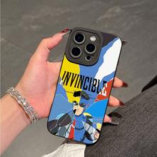 Funda de Teléfono Estilosa con Anime Genial I-Invincibles, Compatible con los Modelos de  17, 16E, 16, 15, 14, 13, 12, 11, Mini, Pro, Max, Air, X, XR, XSMAX, 8 y 7 Plus. Ofrece protección anti-caídas con una funda trasera de TPU suave. - Mezcla de colores - Ver 5