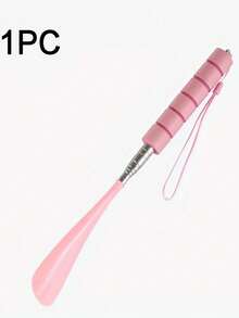 1pc Adjustable & Extendable Shoe Horn - Ergonomic Design Plastic Shoe Horn With Stainless Steel Handle, Assistive Tool For The Elderly And Mobility Impaired, Back To School Supplies, Shoe, Spring Summer Picks, Brides Maid Gifts, Room, Bedroom Decor, Bedroom Decor, Beach, Travel, For Men, For Women, Vacation,Cute Stuff - Multicolor - View 10
