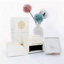 1-Piece Valentine's Day Jewelry Box Single-Layer Soap Flower Ring, Earring, Pendant Necklace Box Engagement Proposal Pendant Bracelet Jewelry Box Empty Box Birthday Gift Mother's Day Graduation Season Gift Jewelry Box Set - Multicolor - View 5