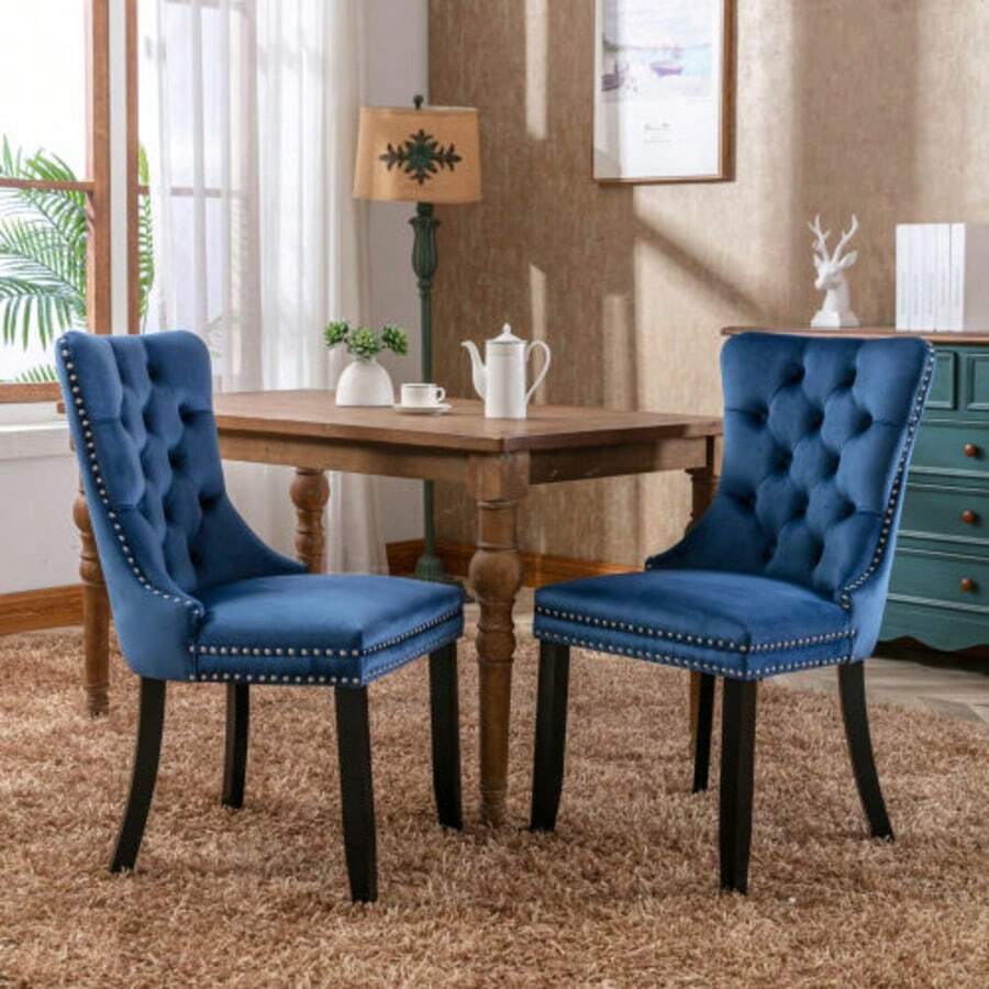Dining Chairs - Blue - View 1