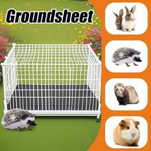Guinea Cage Liner, de la Jaula de Conejito - Linero de de Ropa de Cama de Conejito Lavable - Accesorios de Jaula Antideslizantes para Ardillas, Animales pequeños, hámster, Chinchilla, Erizo - 105*69*11cm - Ver 2