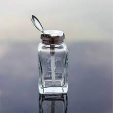 180毫升玻璃泵瓶，酒精分配瓶，适用于美甲沙龙，防漏，防挥发，指甲油卸妆液瓶，密封性好，可分装液体溶剂，防静电指甲清洁凝胶水，翻盖设计，防腐蚀，防静电 - 無色 - 查看 6