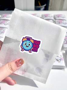 500 piezas/Rollo Pegatinas de recompensa para estudiantes, pegatinas motivacionales a granel, diseñadas con útiles escolares alegres, adecuadas para el sistema de incentivos del aula, para motivar a maestros y padres a impulsar el esfuerzo y la confianza de los estudiantes, rollos de pegatinas de vinilo de dibujos animados, esenciales para la temporada de regreso a clases papelería manualidades libro de sticker estikers - Multicolor - Ver 8