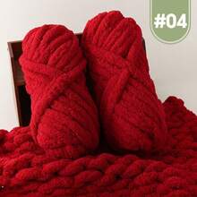 2 Rolls Super Chunky Fluffy Polyester Yarn, 500g Multi-Color, Suitable For Hand Knitting, Soft DIY Craft Yarn, Ideal For Blankets, Pillows, Pet Beds - Multi-Color - Cat's Tail Vol. 2 - View 6