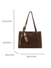 Túi xách đeo vai sang trọng, nhẹ nhàng, thời trang mới năm 2026, phụ kiện thanh lịch dành cho nữ. - màu nâu - Xem 2