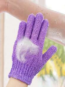 6/10/20pcs Random Color Exfoliating Gloves, Double-Sided Scrub Gloves, Bath Gloves, Body Massage Cleaning Gloves - Multicolor - View 6