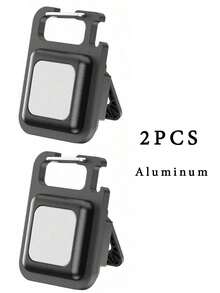 1 件便携式铝制强光手电筒工作灯、迷你钥匙扣登山扣露营灯、COB 3 种灯光模式多功能户外应急灯带挂钩磁性背架开瓶器用于钓鱼携带、悬挂在包、手机、腰部、露营配件 - 彩色 - 查看 16