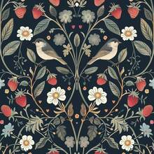 1 rolă de tapet autoadeziv cu model gri de căpșuni, material vinil, tapet detașabil, tapet autoadeziv, autocolante decorative de perete, tapet cu animale, stil rustic vintage, autocolante decorative de perete, decor și accesorii pentru casă, decor și accesorii pentru living, tapet de bucătărie, tapet estetic - Multicolor - Vizualizare 1