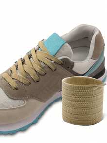 1 Pair Thick Woven Solid Color Basic Polyester (Polyester) Shoelaces, All-Season Outdoor Casual Shoes Replacement Accessories Rope - Multicolor - View 41