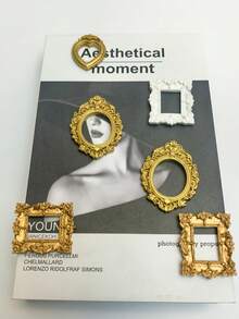 复古欧式迷你金色相框道具、美甲饰品项链、装饰品、珠宝摄影背景配件/装饰挂画/装饰相框 - 彩色 - 查看 10