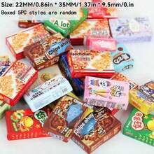 100 قطعة من الوجبات الخفيفة المعبأة بشكل واقعي لبيت الدمى، طعام مصنوع من البلاستيك، علب طعام مصغرة، ألعاب طعام مصغرة لمتجر صغير، حزم بسكويت مصغرة، علب وزجاجات، إكسسوارات تصوير، ديكور المشهد، ديكورات مصغرة للمكتب، هدية عيد ميلاد - أنماط عشوائية - مشاهدة 4