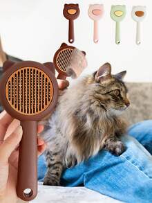 1pc New Pet Cat Bathing Massage Floating Hair Brush, Dog Grooming Deshedding Brush, Universal Pet Grooming Supplies, Cat, Cat Supplies, Pet Supplies