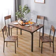 Dining Table & Chair Sets - Brown - View 3