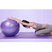 Pelota de yoga a prueba de explosiones engrosada para principiantes, pelota de fitness para mujeres embarazadas que dan a luz, pelota de yoga de equilibrio para niños. - Morado - Ver 1