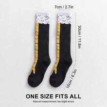 Men's Mid-Calf Mixed Color Socks With Rooster Claw Or Duck Claw Print Pattern, Suitable For Wearing At Gym, Home Or Parties - Multicolor - View 20