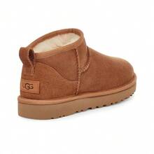 UGG CLASSIC ULTRA MINI Sheepskin Warm Non-Slip Thermal Lining Versatile Casual Ankle Snow Boots, Women, Chestnut Brown - Chestnut Palm - View 4