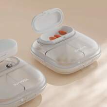 1 Hộp đựng thuốc nhỏ gọn di động đựng ba bữa ăn một ngày, Gói thuốc mini, Thuốc di động, Thuốc viên, Hộp đựng sản phẩm sức khỏe, Thích hợp sử dụng tại nhà, khi đi du lịch và ngoài trời - Hộp đựng thuốc nhỏ cầm tay có chắn sáng - có thể tháo rời từ tính - Xem 14