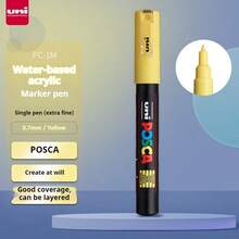 UNI NEW PACKAGE Paint Marker Pen Set And Single PC-1M Water Based Colors Permanent Acrylic Pen Graffiti Art Supplies School Suppiy