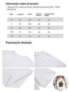 Camiseta de manga corta para mujer,Blusas para mujer, tops de mujer, playeras de mujer algodón, blusas casuales para dama con calavera y gato, blusas negras. - Blanco - Ver 9