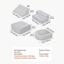 Juego de 4 bloques, 5 bloques  de escalada de espuma para niños pequeños y preescolares - 5 bloques - Ver 7