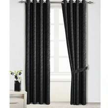 cortinas de tela Color Negra de alta durabilidad de 140cm*225cm - Negro - Ver 2