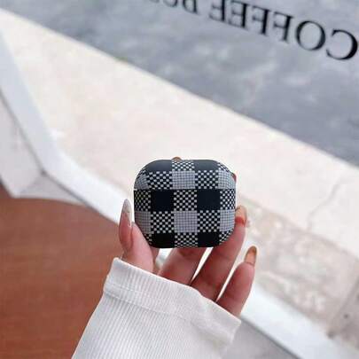 1 Pair Plaid Earphone Case, Compatible With 1st/2nd/3rd/4th Gen Pro/Pro 2, Protective Shock-Resistant Case, Suitable For Men And Women