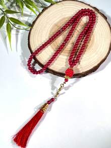 1 String/12 Strings Islamic Prayer Beads, 99pcs Glass Faux Pearl Beaded Rosary, For Muslim Prayer And Arabic Praise Bracelet - Multicolor - View 19